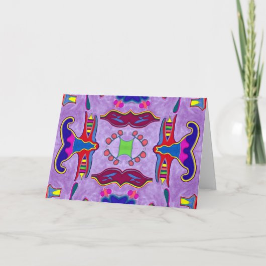 Carte de voeux Purple Dragon (Devant)