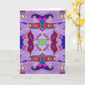 Carte de voeux Purple Dragon (Fleur jaune)