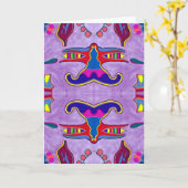 Carte de voeux Purple Dragon (Fleur jaune)