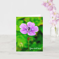 Carte de voeux Purple Geranium