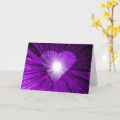 Carte de vœux Purple Heart (Fleur jaune)