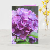 Carte de voeux Purple Hydrangea (Fleur jaune)