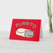 Carte de voeux PURRITO Cat (Devant)