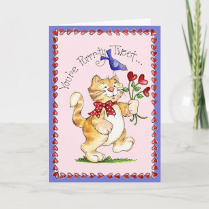 Carte de vœux - Purrty Tweet