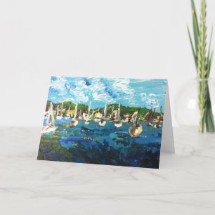 Carte de voeux Put-n-Bay Lake Erie Peinture #1