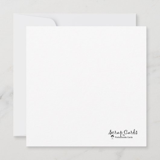 Carte de voeux Queen Flat (Dos)