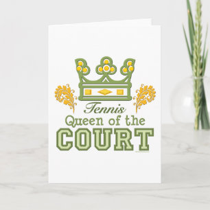 Carte De Voeux Queen Of The Court Tennis