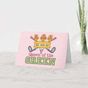 Carte de voeux Queen of the Green Golf
