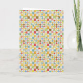 Carte de voeux QUILT MOSAIC (Dos)