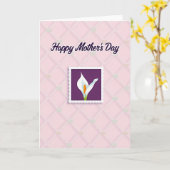 Carte de vœux Quilted Bloom (Fleur jaune)