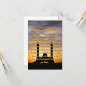 Carte de voeux quotidienne famille et ami (Devant/Arrière en situation)