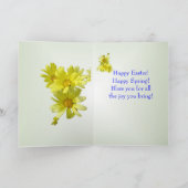 Carte de voeux Radiant Cross Pâques Bénédiction (Intérieur)