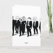 Carte de voeux Rage Gang (Dos)
