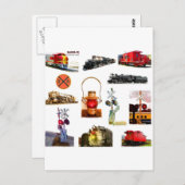 Carte de voeux Railroadiana (Devant / Derrière)