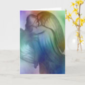 Carte de voeux Rainbow Angel (Fleur jaune)