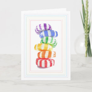 Carte de voeux RAINBOW CANDY