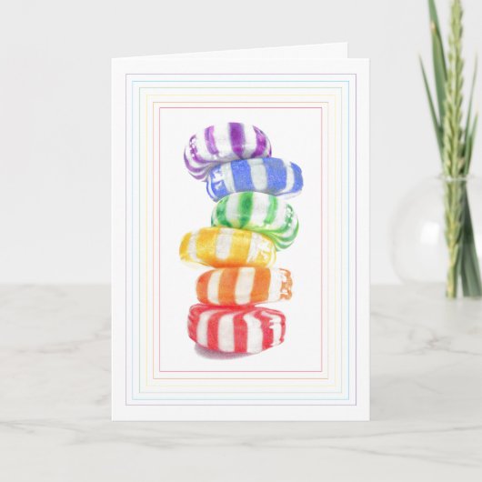Carte de voeux RAINBOW CANDY (Devant)