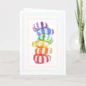 Carte de voeux RAINBOW CANDY (Dos)