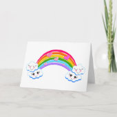 Carte de voeux Rainbow Clouds (vide) (Devant)