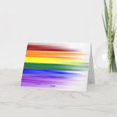 Carte de voeux Rainbow Flag (Dos)