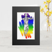 Carte de voeux Rainbow Runner Victory (Fleur jaune)