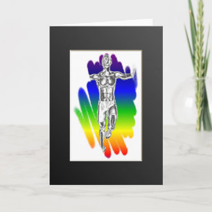 Carte de voeux Rainbow Runner Victory