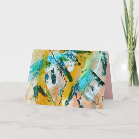 Carte de voeux Rainbow Tracks par Janz (Devant)