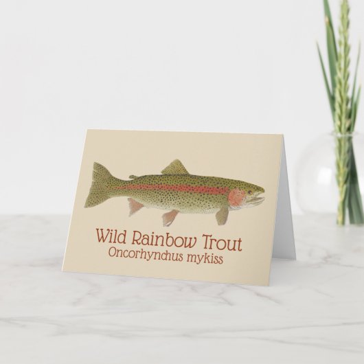 Carte de voeux Rainbow Trout (Devant)