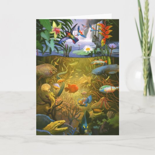 Carte de voeux Rainforest Wildlife (Devant)