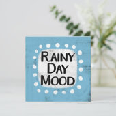 Carte de voeux Rainy Day Mood (Debout devant)