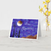 Carte de voeux Ramadan en français (Fleur jaune)