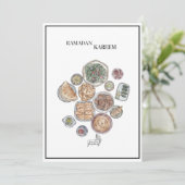 Carte de voeux Ramadan Kareem, carte cadeau (Debout devant)