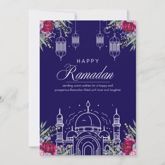 Carte de vœux Ramadan Moubarak (Devant)
