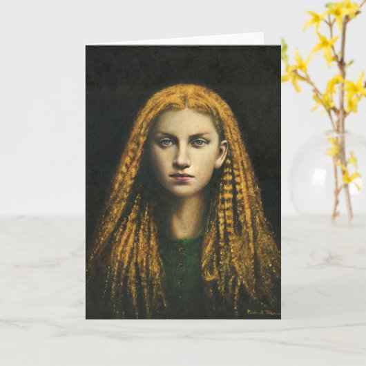 Carte de voeux Rapunzel (Fleur jaune)