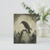 Carte de voeux Raven Samhain Halloween (Debout devant)