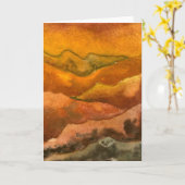 Carte de voeux "Receveur des collines #2" (Fleur jaune)