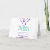 Carte de voeux Red Angel ou Carte pour notes (Dos)