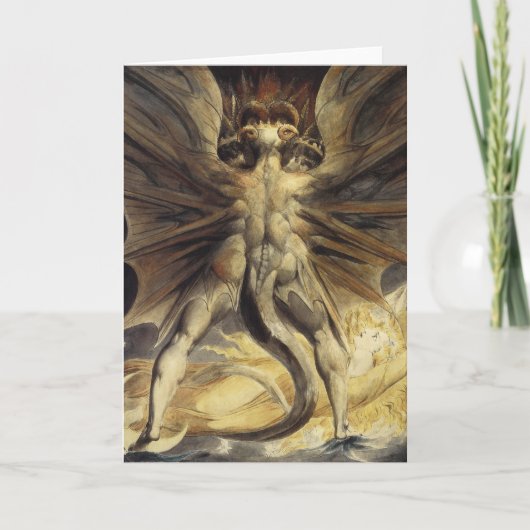 Carte de voeux Red Dragon (Devant)