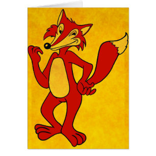 Carte de voeux Red Fox