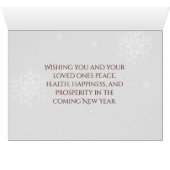 Carte de voeux Red Reindeer (Intérieur Horizontal (Bas))