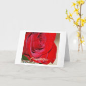 Carte de voeux Red Rose (Fleur jaune)