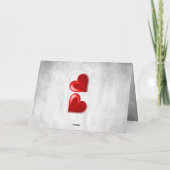 Carte de voeux Red Valentine Hearts (Dos)