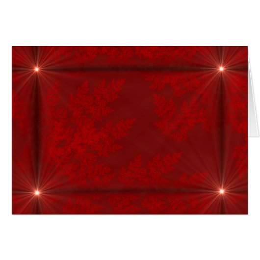 Carte de voeux Red Velvet Starbursts (Devant Horizontal)