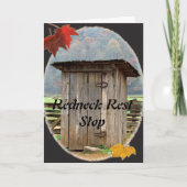 Carte de voeux Redneck Rest Stop (Devant)