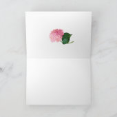 Carte de voeux Redoute Pink Hydrangea (Intérieur)