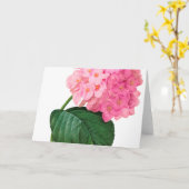 Carte de voeux Redoute Pink Hydrangea (Fleur jaune)