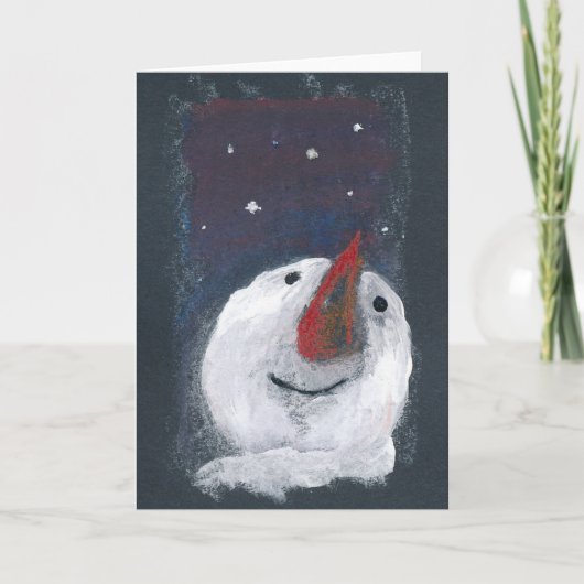 Carte de voeux reflet Snowman (Devant)