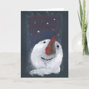 Carte de voeux reflet Snowman