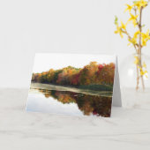 Carte de voeux Réflexions (Fleur jaune)