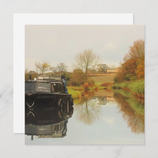 Carte de voeux Réflexions Campagne (Devant / Derrière)